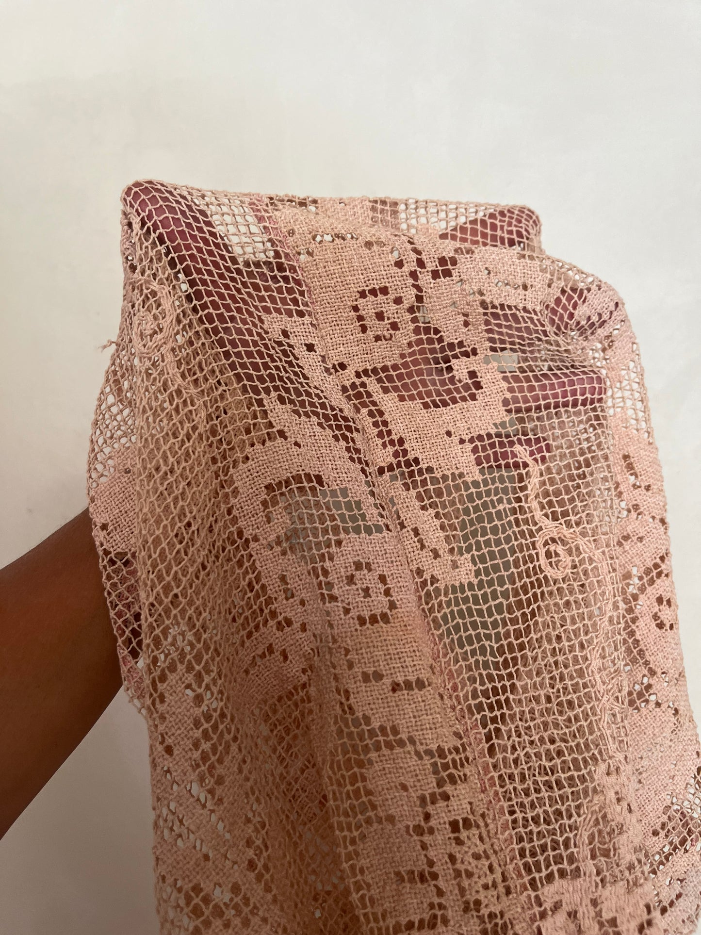Borsa bohème rosa antico