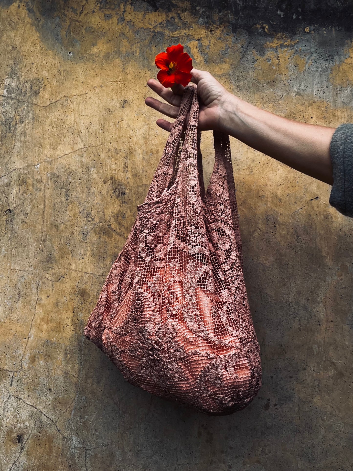 Borsa bohème mini Rosa cipria
