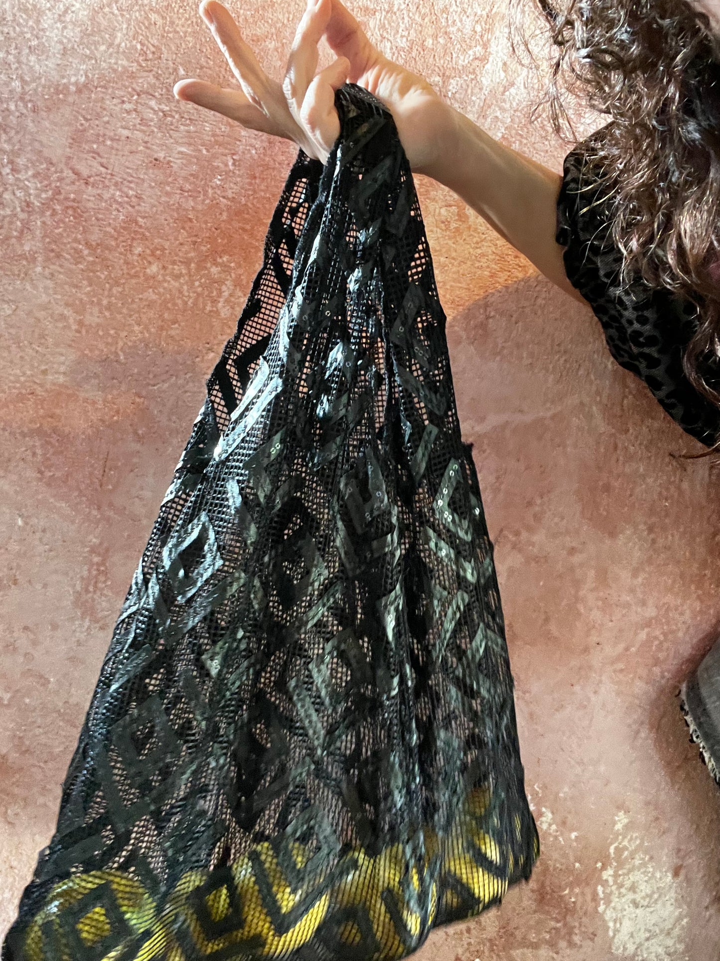 Borsa bohème nera