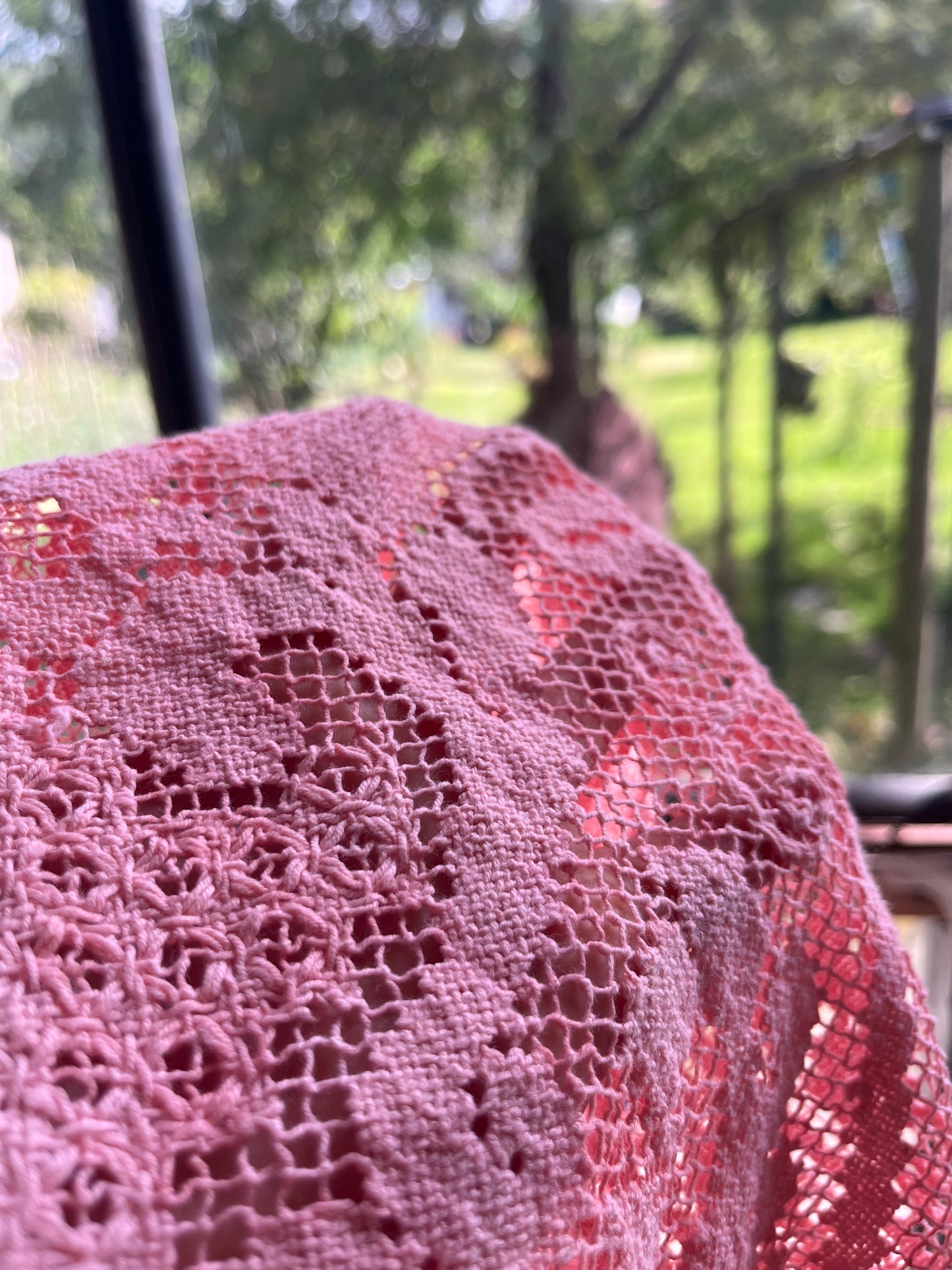 Borsa bohème rosa carico
