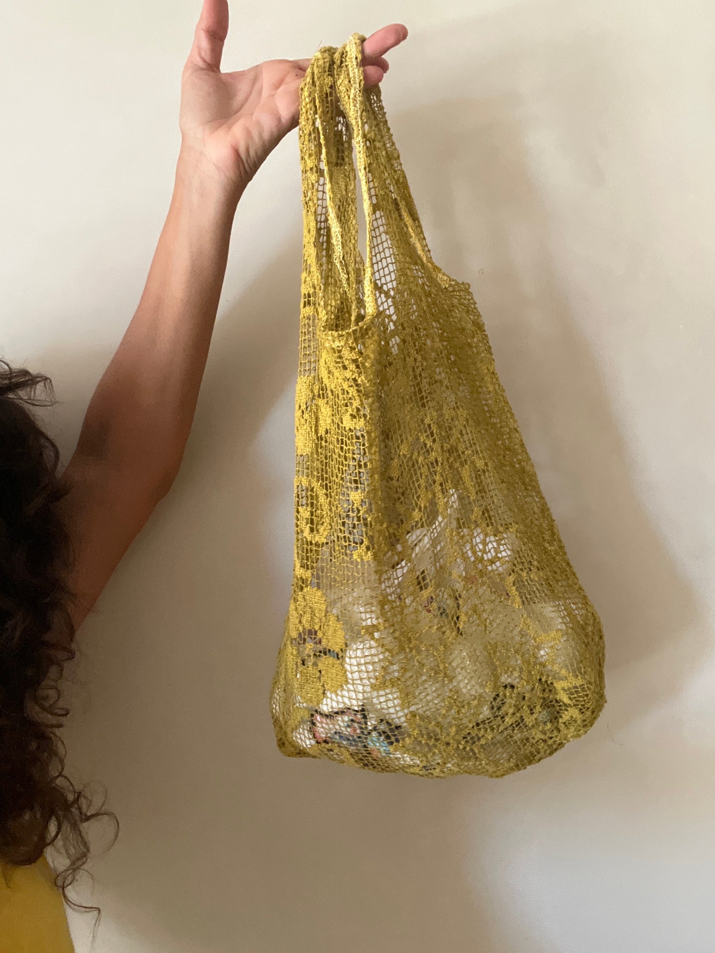 Borsa bohème senape
