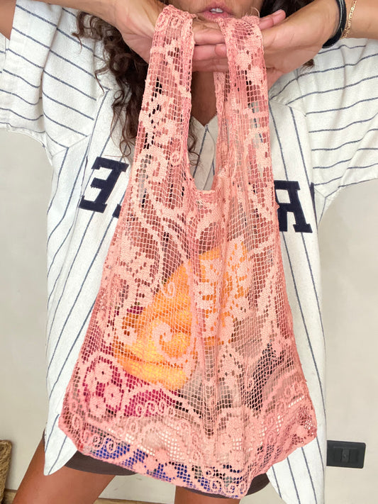 Borsa bohème rosa