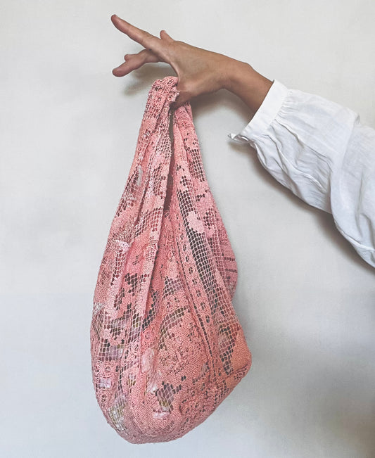 Borsa bohème mini rosa pesca