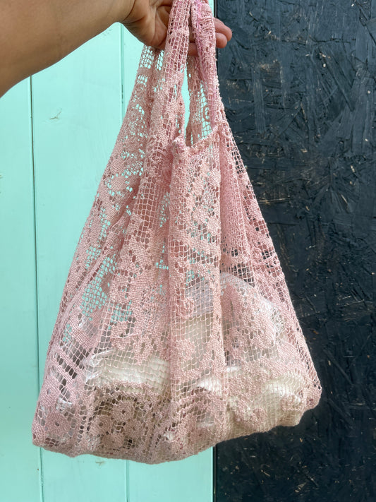 Borsa bohème rosa pallido