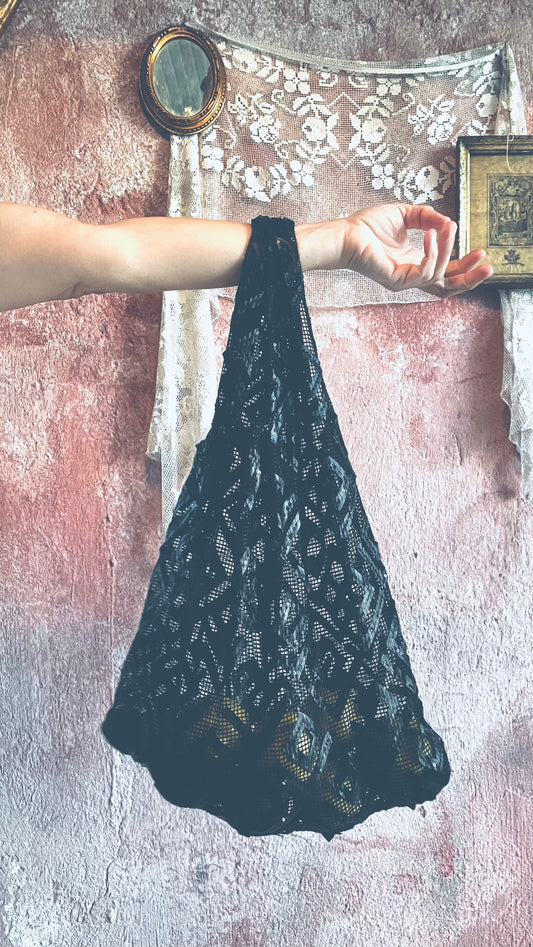 Borsa bohème nera