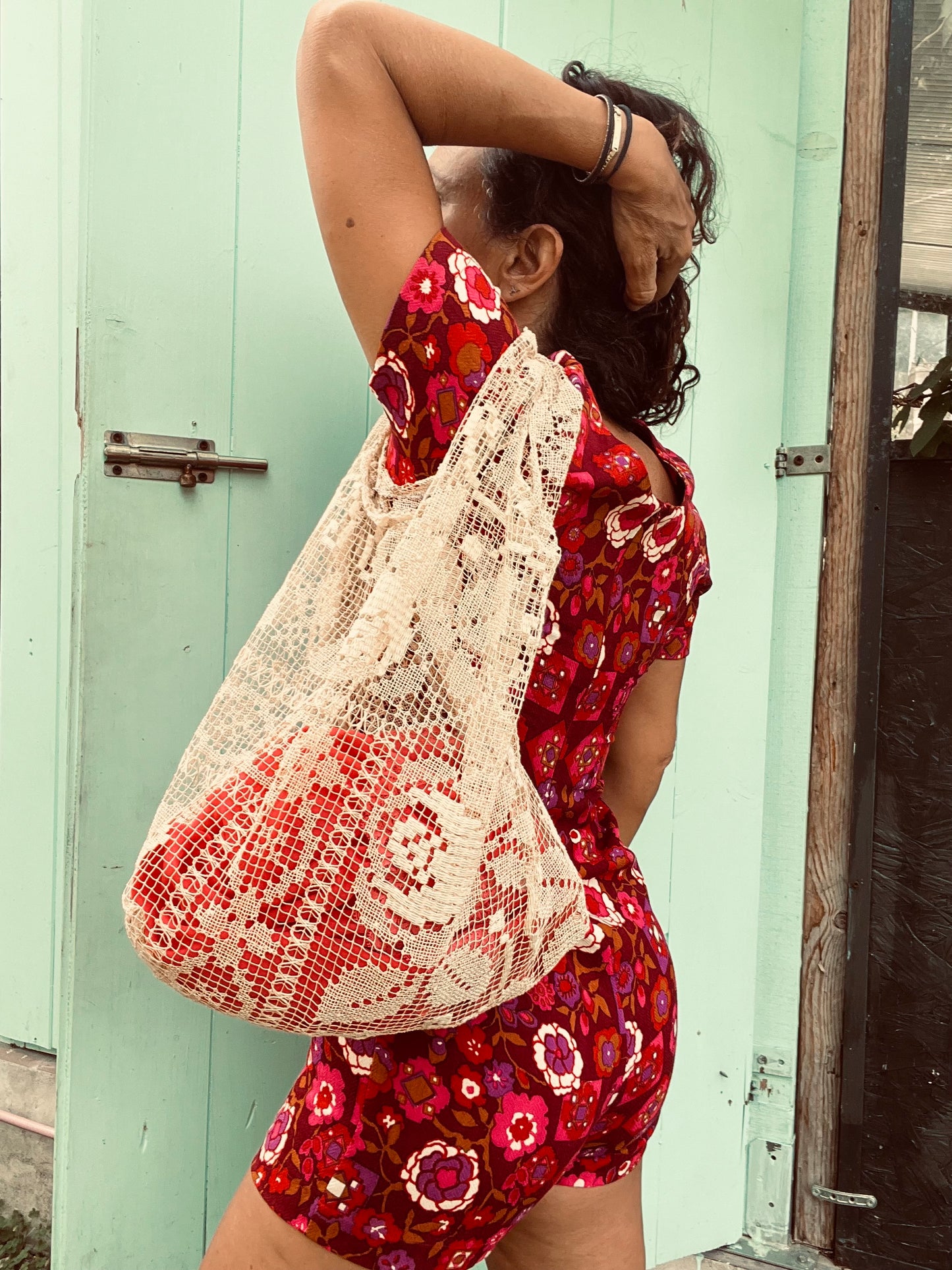 Borsa bohème ecrue