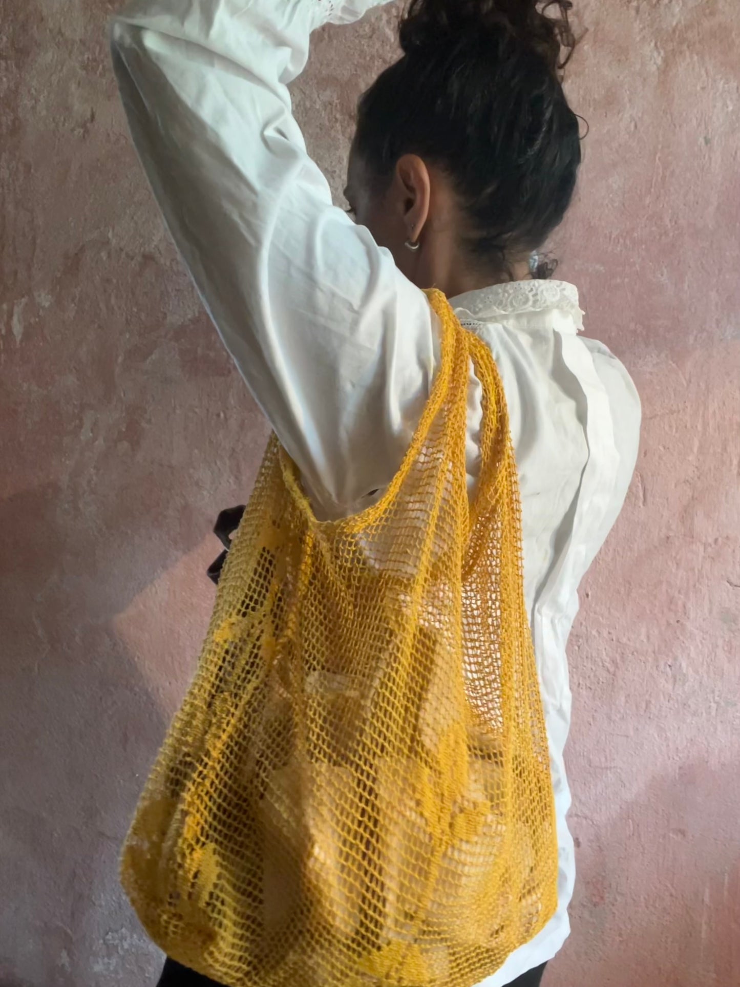 Borsa bohème giallo Positano