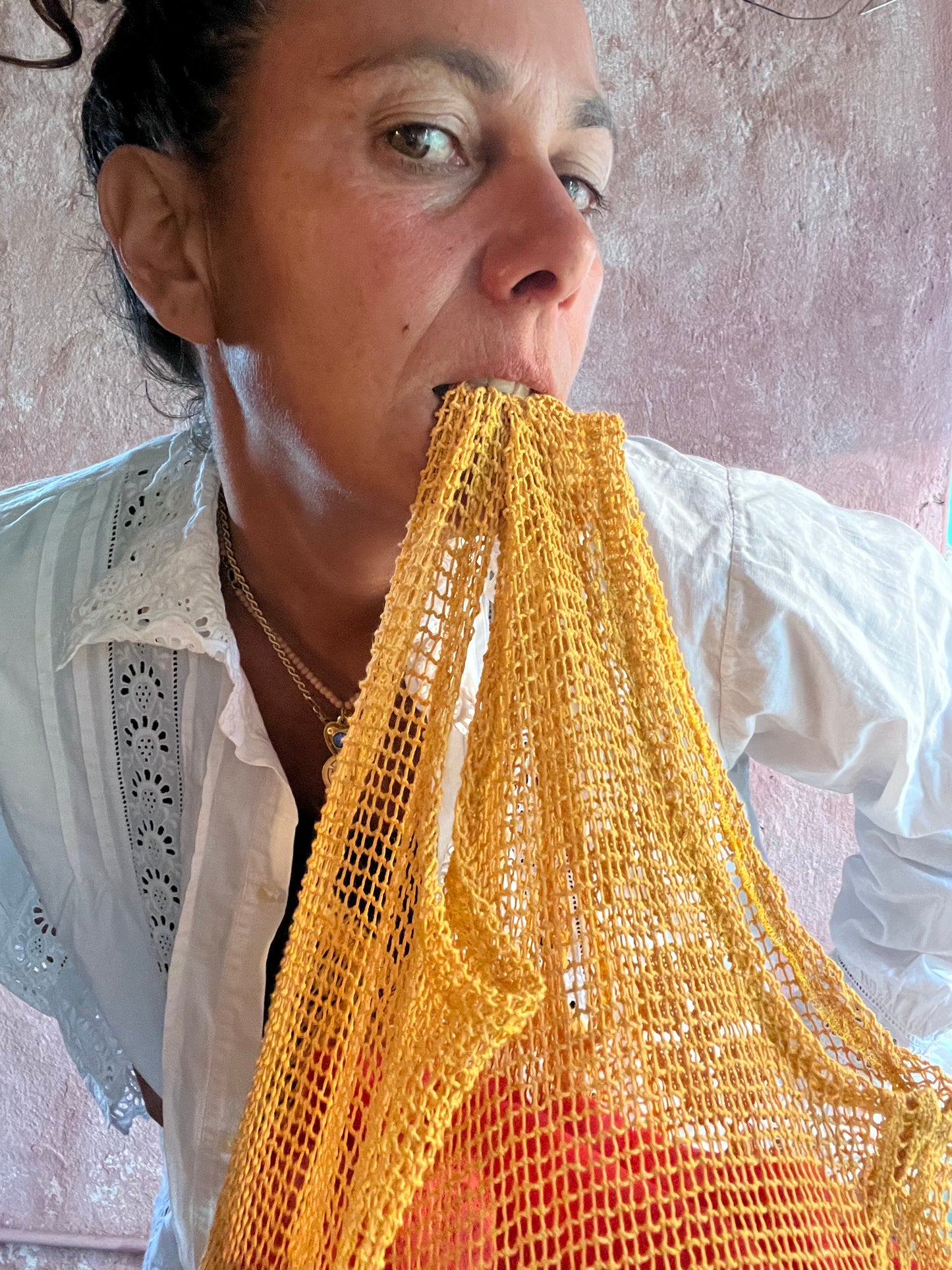 Borsa bohème giallo Positano