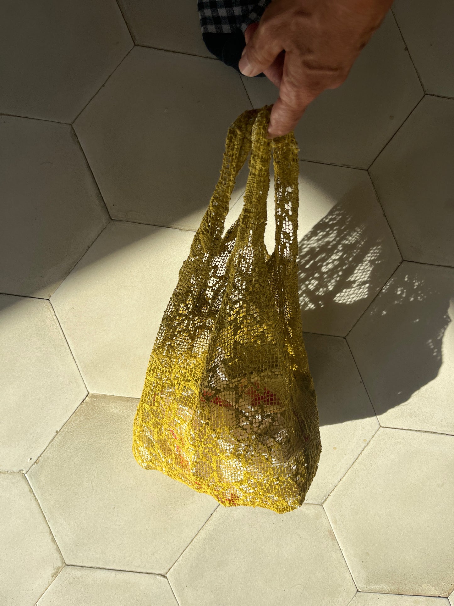 Borsa bohème senape