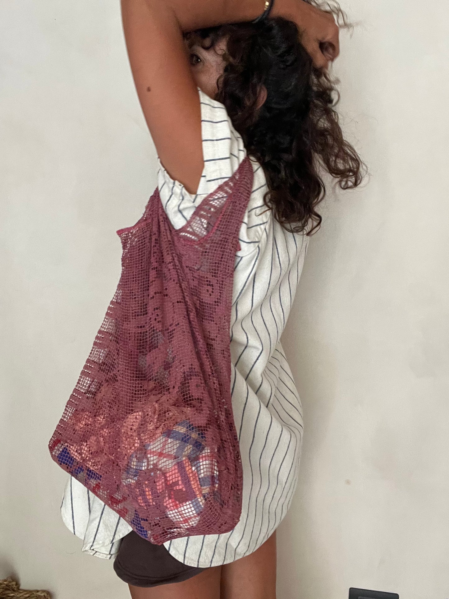 Borsa bohème melanzana