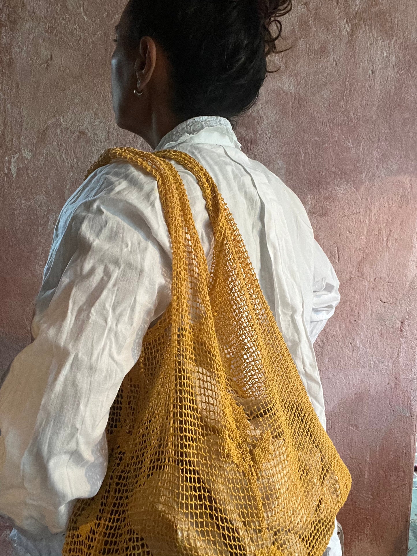 Borsa bohème giallo Positano