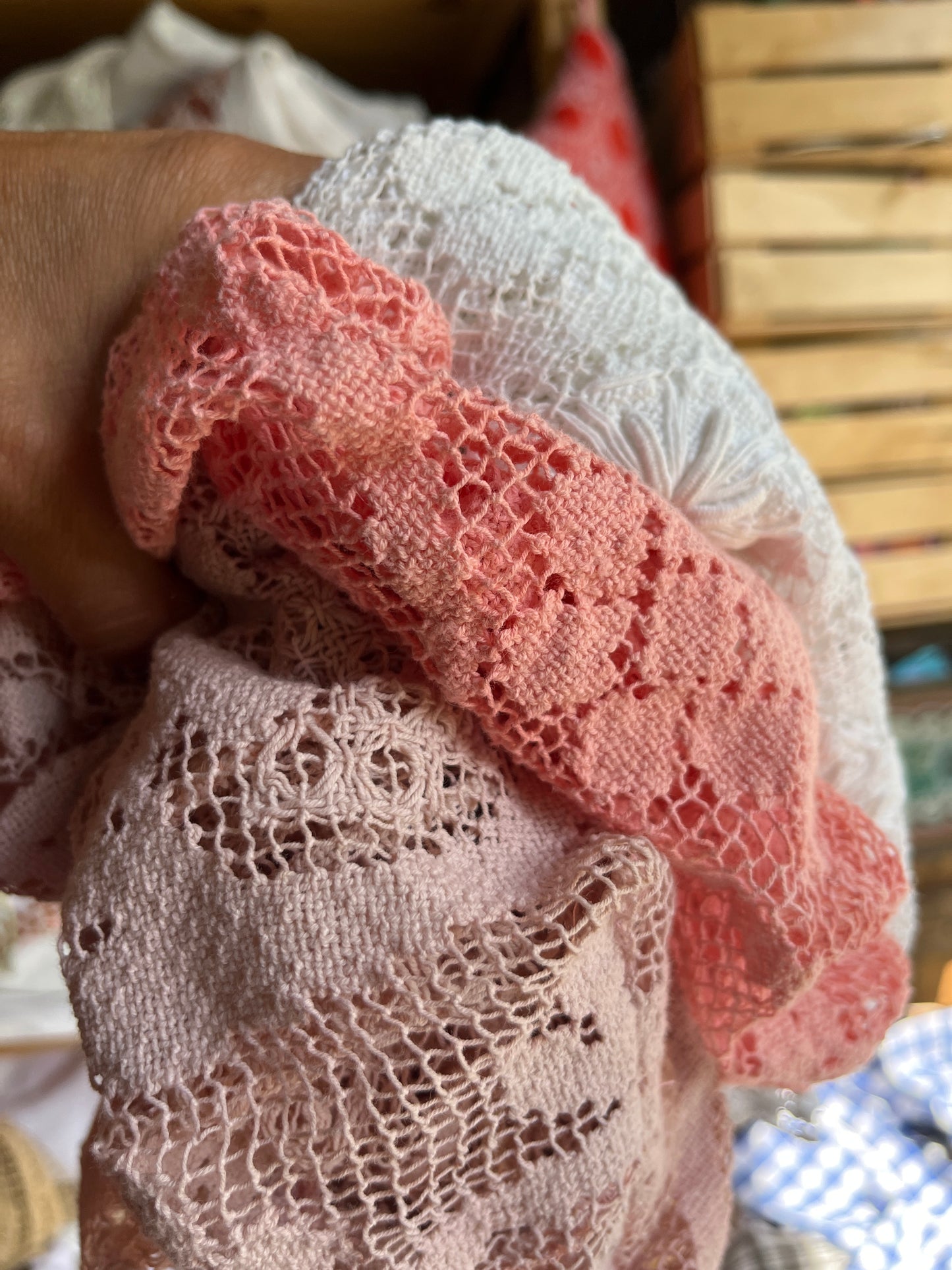 Borsa bohème rosa pallido