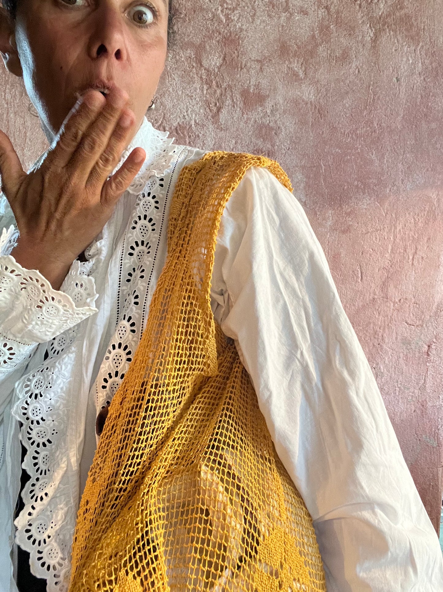 Borsa bohème giallo Positano